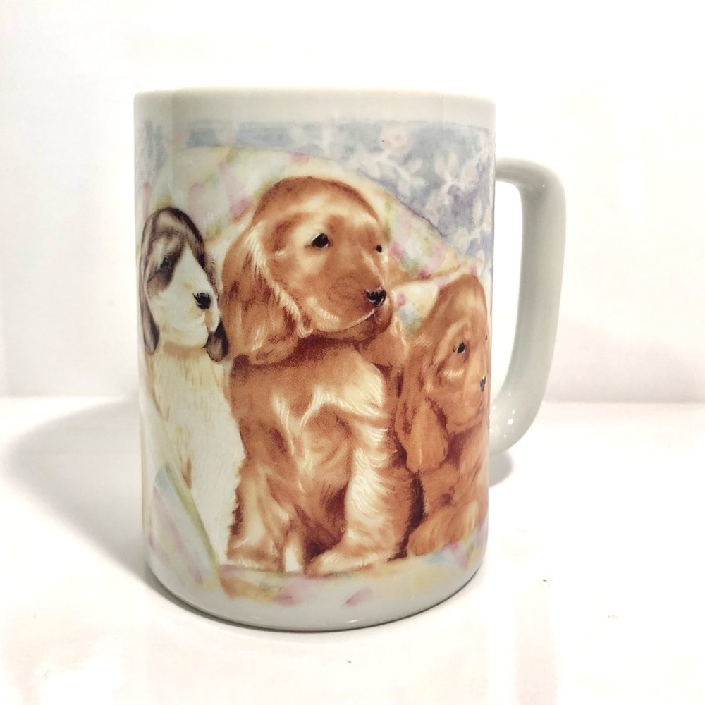Vintage Otagiri puppies mug. 8 oz.